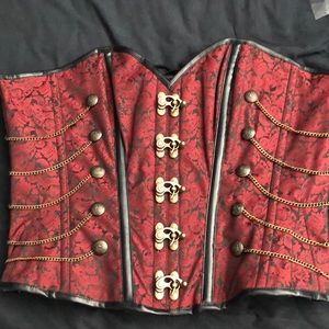Corset Story Red Steampunk 42”